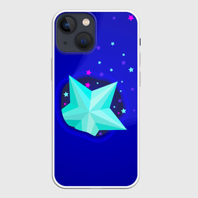 Чехол для iPhone 13 mini с принтом Счастливая звезда в Екатеринбурге,  |  | Тематика изображения на принте: галактика | звезда | иллюстрация | космос | небесное тело