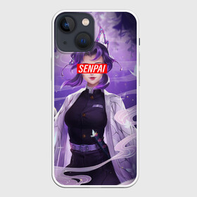 Чехол для iPhone 13 mini с принтом SENPAI SHINOBU KOCHO | СТОЛП в Екатеринбурге,  |  | anime | demon slayer | kimetsu no yaiba | senpai | аниме | бесконечный поезд | зеницу | иноске | иноске хашибира | клинок | клинок рассекающий демонов | манга | недзуко | незука | незуко | нэзуко | рассекающий демонов