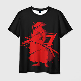 Мужская футболка 3D с принтом Самурай в Екатеринбурге, 100% полиэфир | прямой крой, круглый вырез горловины, длина до линии бедер | samurai | буси | воин | самурай | феодальная япония | философия | япония