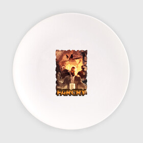 Тарелка с принтом Иосиф Сид FarCry в Екатеринбурге, фарфор | диаметр - 210 мм
диаметр для нанесения принта - 120 мм | farcry | fc 5 | fc5 | фар край