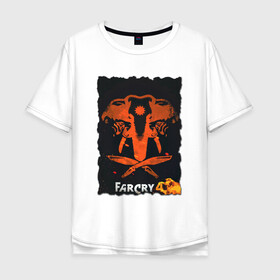 Мужская футболка хлопок Oversize с принтом фаркрай 4 в Екатеринбурге, 100% хлопок | свободный крой, круглый ворот, “спинка” длиннее передней части | farcry | fc 5 | fc5 | фар край