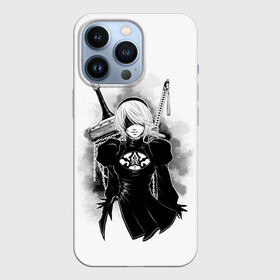 Чехол для iPhone 13 Pro с принтом 2B | Nier Automata в Екатеринбурге,  |  | 2a | 2б | ahegao | anime | automata | b2 | cyber | emil | girl | girls | glitch | hikka | neon | nier | senpai | waifu | yorha | а2 | аниме | ахегао | вайфу | глитч | глич | девушка | кибер | манга | неон | семпай | сенпай | тян | тяночка | 