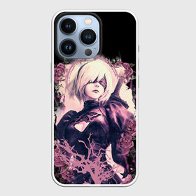 Чехол для iPhone 13 Pro с принтом 2B | ROSES в Екатеринбурге,  |  | 2a | 2б | ahegao | anime | automata | b2 | cyber | emil | girl | girls | glitch | hikka | neon | nier | roses | senpai | waifu | yorha | а2 | аниме | ахегао | вайфу | глитч | глич | девушка | кибер | манга | неон | розы | семпай | сенпай | т