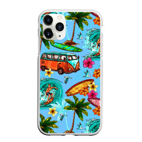 Чехол для iPhone 11 Pro матовый с принтом Пальмы волны серфинг в Екатеринбурге, Силикон |  | beach | club | palm | party | sea | summer | tropical | волна | волны | жара | летние | лето | море | очки | пальмы | пляж | серф | серфинг | тропический
