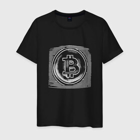 Мужская футболка хлопок с принтом Биткоин оптическая иллюзия в Екатеринбурге, 100% хлопок | прямой крой, круглый вырез горловины, длина до линии бедер, слегка спущенное плечо. | Тематика изображения на принте: binance | bitcoin | blockchain | btc | crypto | dogecoin | ethereum | optical illusion | tether | xrp | бинанс | блокчейн | валюта | деньги | доге | криптовалюта | майнер | майнинг | цифровая валюта | цифровое золото | эфир
