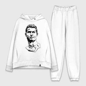 Женский костюм хлопок Oversize с принтом Ronaldo в Екатеринбурге,  |  | football | forward | ronaldo | star | звезда | роналдо | форвард | футбол