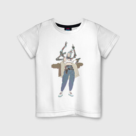 Детская футболка хлопок с принтом Шива в Екатеринбурге, 100% хлопок | круглый вырез горловины, полуприлегающий силуэт, длина до линии бедер | арт | богиня | воин | демон | ёкай | кибер руки | китай | рисунок | рога | руки | руки робота | самурай | современный бог | шива | япония