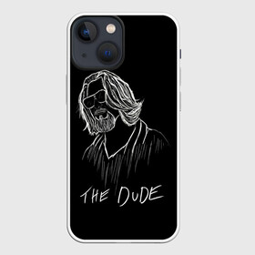 Чехол для iPhone 13 mini с принтом THE DUDE (Большой Лебовски) в Екатеринбурге,  |  | abide | big | dude | jeff | lebowski | the | большой | лебовски | фильм | чувак