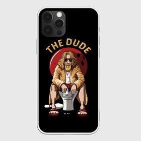 Чехол для iPhone 12 Pro с принтом THE DUDE (Big Lebowski) в Екатеринбурге, силикон | область печати: задняя сторона чехла, без боковых панелей | abide | big | dude | jeff | lebowski | the | большой | лебовски | фильм | чувак