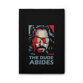 Обложка для автодокументов с принтом The Dude Abides (Лебовски) в Екатеринбурге, натуральная кожа |  размер 19,9*13 см; внутри 4 больших “конверта” для документов и один маленький отдел — туда идеально встанут права | abide | big | dude | jeff | lebowski | the | большой | лебовски | фильм | чувак