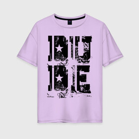 Женская футболка хлопок Oversize с принтом Dude в Екатеринбурге, 100% хлопок | свободный крой, круглый ворот, спущенный рукав, длина до линии бедер
 | big lebowski | dude | hype | большой лебовски | хайп | чувак