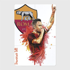 Магнитный плакат 2Х3 с принтом Francesco Totti Roma в Екатеринбурге, Полимерный материал с магнитным слоем | 6 деталей размером 9*9 см | football | legend | roma | totti | италия | легенда | тотти | футбол