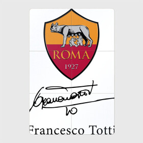 Магнитный плакат 2Х3 с принтом Francesco Totti Roma в Екатеринбурге, Полимерный материал с магнитным слоем | 6 деталей размером 9*9 см | football | legend | roma | totti | wolf | волчица | италия | легенда | рим | тотти | футбол
