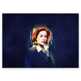 Поздравительная открытка с принтом Dana Scully в Екатеринбурге, 100% бумага | плотность бумаги 280 г/м2, матовая, на обратной стороне линовка и место для марки
 | Тематика изображения на принте: dana | dana scully | fbi | fox | fox mulder | i want to believe | mulder | scully | the truth is out there | the x files | trust no one | x file | xfile | дана | дана скалли | малдер | секретные материалы | скалли | фбр | фокс | фокс малдер | х файл | хфа