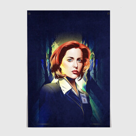 Постер с принтом Dana Scully в Екатеринбурге, 100% бумага
 | бумага, плотность 150 мг. Матовая, но за счет высокого коэффициента гладкости имеет небольшой блеск и дает на свету блики, но в отличии от глянцевой бумаги не покрыта лаком | dana | dana scully | fbi | fox | fox mulder | i want to believe | mulder | scully | the truth is out there | the x files | trust no one | x file | xfile | дана | дана скалли | малдер | секретные материалы | скалли | фбр | фокс | фокс малдер | х файл | хфа