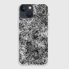 Чехол для iPhone 13 mini с принтом Small scale camouflage в Екатеринбурге,  |  | Тематика изображения на принте: абстракция | грязь | камуфляж | пятна | черно белый