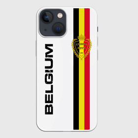 Чехол для iPhone 13 mini с принтом СБОРНАЯ БЕЛЬГИИ в Екатеринбурге,  |  | belgium | de bruyne | football | hazard | lukaku | soccer | sport | team | азар | бельгия | де брюйне | игроки | логотип | лукаку | сборная | спорт | страна | флаг | футбол