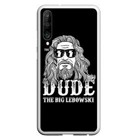 Чехол для Honor P30 с принтом Dude the Big Lebowski в Екатеринбурге, Силикон | Область печати: задняя сторона чехла, без боковых панелей | Тематика изображения на принте: dude | jeff bridges | the big lebowski | блики | большой лебовский | джефф бриджес | молния | фильм | чувак