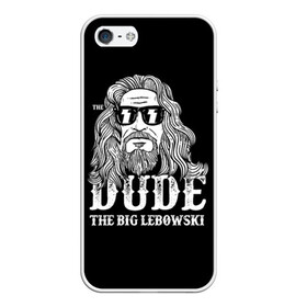 Чехол для iPhone 5/5S матовый с принтом Dude the Big Lebowski в Екатеринбурге, Силикон | Область печати: задняя сторона чехла, без боковых панелей | dude | jeff bridges | the big lebowski | блики | большой лебовский | джефф бриджес | молния | фильм | чувак