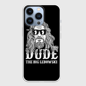 Чехол для iPhone 13 Pro с принтом Dude the Big Lebowski в Екатеринбурге,  |  | Тематика изображения на принте: dude | jeff bridges | the big lebowski | блики | большой лебовский | джефф бриджес | молния | фильм | чувак