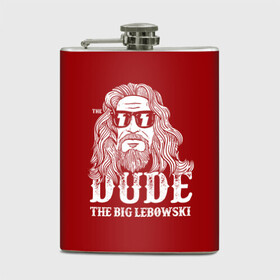 Фляга с принтом Dude the Big Lebowski в Екатеринбурге, металлический корпус | емкость 0,22 л, размер 125 х 94 мм. Виниловая наклейка запечатывается полностью | dude | jeff bridges | the big lebowski | блики | большой лебовский | джефф бриджес | молния | фильм | чувак