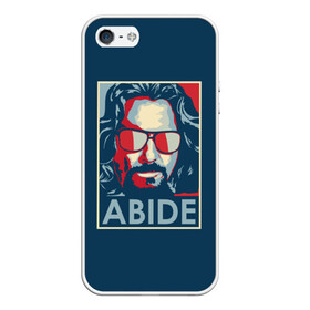 Чехол для iPhone 5/5S матовый с принтом ABIDE Большой Лебовский в Екатеринбурге, Силикон | Область печати: задняя сторона чехла, без боковых панелей | dude | jeff bridges | the big lebowski | большой лебовский | джефф бриджес | поп арт | фильм | чувак