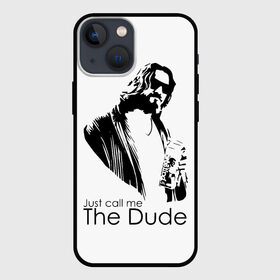 Чехол для iPhone 13 mini с принтом Just call me the Dude в Екатеринбурге,  |  | dude | jeff bridges | just call me the dude | the big lebowski | большой лебовский | джефф бриджес | просто зови меня | фильм | чувак