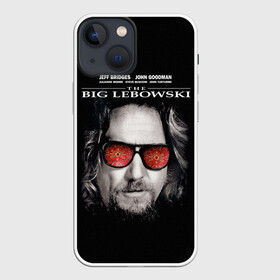 Чехол для iPhone 13 mini с принтом The Big Lebowski в Екатеринбурге,  |  | dude | jeff bridges | the big lebowski | большой лебовский | джефф бриджес | ковер | красные очки | узор | фильм | чувак