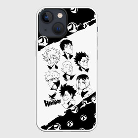 Чехол для iPhone 13 mini с принтом ВОЛЕЙБОЛ семь персонажей в Екатеринбурге,  |  | anime | haikyu | haikyuu | karasuno | аниме | волейбол | ворон | кагеяма | карасуно | кей | кенма | козуме | куроо | маленький гигант | манга | мяч | некома | ойкава | сатори | сёё | тендо | тобио | тоору | хайкью | хината