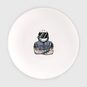 Тарелка с принтом Astro Man в Екатеринбурге, фарфор | диаметр - 210 мм
диаметр для нанесения принта - 120 мм | астронавт | космос | крутой | скафандр | шлем