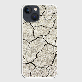 Чехол для iPhone 13 mini с принтом Трещины на земле в Екатеринбурге,  |  | абстрактно | абстрактные | абстрактный | абстракция | грунт | земле | земля | текстура | трещины