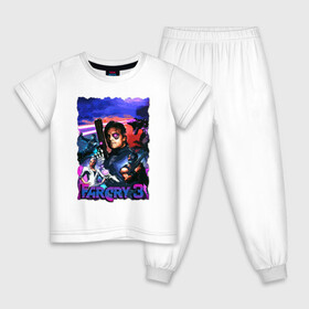 Детская пижама хлопок с принтом Far Cry 3: Blood Dragon в Екатеринбурге, 100% хлопок |  брюки и футболка прямого кроя, без карманов, на брюках мягкая резинка на поясе и по низу штанин
 | bloodragon | farcry | fc 5 | fc5 | фар край