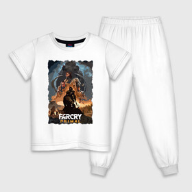 Детская пижама хлопок с принтом FARCRY PRIMAL в Екатеринбурге, 100% хлопок |  брюки и футболка прямого кроя, без карманов, на брюках мягкая резинка на поясе и по низу штанин
 | bloodragon | farcry | fc 5 | fc5 | фар край