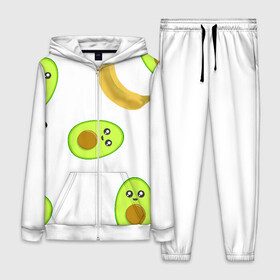 Женский костюм 3D с принтом Банан и Авокадо в Екатеринбурге,  |  | авокадо | банан | витамины | вкусный | глаза | деликатес | десерт | диета | еда | жёлтый | кожура | косточка | лицо | меню | модный | мякоть | плод | прикол | рот | сладкий | смешной | смузи | сочный
