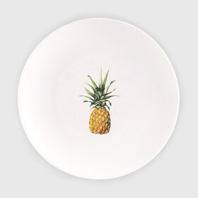 Тарелка с принтом ананас в Екатеринбурге, фарфор | диаметр - 210 мм
диаметр для нанесения принта - 120 мм | акварель | ананас | один | реалистичный | сочный | фрукты | яркий