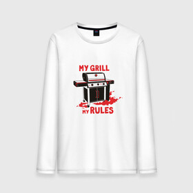 Мужской лонгслив хлопок с принтом My Grill My Rules в Екатеринбурге, 100% хлопок |  | Тематика изображения на принте: barbecue | bbw | cook | fire | flame | food | meat | steak | summer | барбекью | барбекю | газовый гриль | для повара | дымок | коптильня | коптильщик | копчение | лето | мангал | мой гриль мои правила | мясо | на шашлыки | огонь