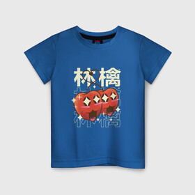 Детская футболка хлопок с принтом Японские кавайные яблоки в Екатеринбурге, 100% хлопок | круглый вырез горловины, полуприлегающий силуэт, длина до линии бедер | anime | apple | apples | art | cute | fruit | fruits | japan | japanese | kanji | kawaii | love | manga | алфавит | аниме | арт | в японском стиле | кандзи | красные яблоки | любовь | манга | милота | сердечко | сердце | фрукты | яблоко