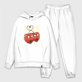 Мужской костюм хлопок OVERSIZE с принтом Японские кавайные яблоки в Екатеринбурге,  |  | Тематика изображения на принте: anime | apple | apples | art | cute | fruit | fruits | japan | japanese | kanji | kawaii | love | manga | алфавит | аниме | арт | в японском стиле | кандзи | красные яблоки | любовь | манга | милота | сердечко | сердце | фрукты | яблоко