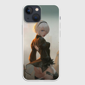 Чехол для iPhone 13 mini с принтом Nier в Екатеринбурге,  |  | automata | game | nier | robots | yorha | андроид | аниме | воин | девушка | игра | нир | робот | самурай | экшн