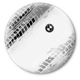 Значок с принтом BMW ПРОТЕКТОР ШИН в Екатеринбурге,  металл | круглая форма, металлическая застежка в виде булавки | bmw | tegunvteg | авто | автомобиль | бмв | логотип | марка | машина | модель | протектор | следы | шины