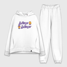 Женский костюм хлопок Oversize с принтом LaBron   LaBrow в Екатеринбурге,  |  | basketball | bryant | game | james | kobe | lakers | lebron | los angeles | nba | sport | streetball | баскетбол | баскетболист | брайант | джеймс | игра | игрок | коби | леброн | лейкерс | лос анджелес | мяч | нба | спорт | стритбол