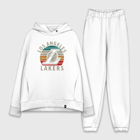 Женский костюм хлопок Oversize с принтом Los Angeles Lakers в Екатеринбурге,  |  | basketball | bryant | game | james | kobe | lakers | lebron | los angeles | nba | sport | streetball | баскетбол | баскетболист | брайант | джеймс | игра | игрок | коби | леброн | лейкерс | лос анджелес | мяч | нба | спорт | стритбол