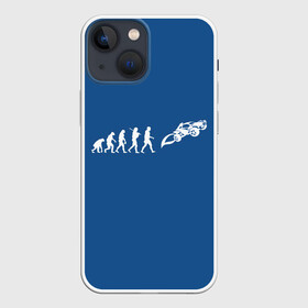 Чехол для iPhone 13 mini с принтом Rocket evolution в Екатеринбурге,  |  | game | games | race | гонка | гоночка | игра | игры | лига ракет | машинки | рокет лига | футбол