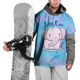 Накидка на куртку 3D с принтом Маленький слоненок в Екатеринбурге, 100% полиэстер |  | детеныш | милый | ребенок | слон | слоненок | слоник