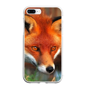 Чехол для iPhone 7Plus/8 Plus матовый с принтом Лисица охотница в Екатеринбурге, Силикон | Область печати: задняя сторона чехла, без боковых панелей | fox | foxy | животное | звери | лиса | лисенок | лисичка | милая | рыжая | фокс
