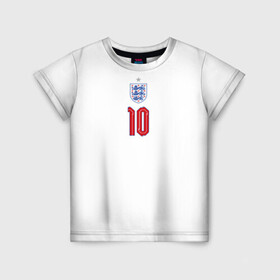 Детская футболка 3D с принтом Стерлинг форма Англия в Екатеринбурге, 100% гипоаллергенный полиэфир | прямой крой, круглый вырез горловины, длина до линии бедер, чуть спущенное плечо, ткань немного тянется | 2020 | 2021 | euro | fifa | uefa | аглийская | англичане | англия | евро | рахим | рахим стерлинг | сборная англии | сборной | стерлинг | уефа | фифа | форма | футбол | футбольная