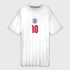 Платье-футболка 3D с принтом Стерлинг форма Англия в Екатеринбурге,  |  | 2020 | 2021 | euro | fifa | uefa | аглийская | англичане | англия | евро | рахим | рахим стерлинг | сборная англии | сборной | стерлинг | уефа | фифа | форма | футбол | футбольная