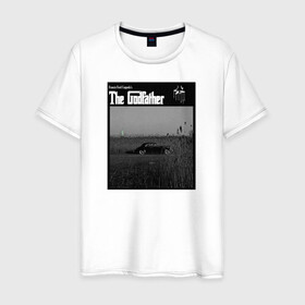 Мужская футболка хлопок с принтом Корлеоне в Екатеринбурге, 100% хлопок | прямой крой, круглый вырез горловины, длина до линии бедер, слегка спущенное плечо. | godfather | кино | крестный отец | фильм