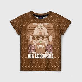 Детская футболка 3D с принтом The Big Lebowski в Екатеринбурге, 100% гипоаллергенный полиэфир | прямой крой, круглый вырез горловины, длина до линии бедер, чуть спущенное плечо, ткань немного тянется | donny | dude | jeff bridges | the big lebowski | walter sobchak | большой лебовский | боулинг | вальтер собчак | джефф бриджес | донни | заяц | кегли | кролик | фильм | чувак