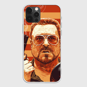 Чехол для iPhone 12 Pro с принтом Walter Sobchak в Екатеринбурге, силикон | область печати: задняя сторона чехла, без боковых панелей | dude | jeff bridges | the big lebowski | walter sobchak | большой лебовский | боулинг | вальтер собчак | джефф бриджес | пистолет | фильм | чувак | шар